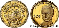 LIBERIA 25 Dollars Proof Jules César LIBERIA 2000 (11mm, 0,73g, 12h) -
