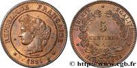 FRANCE 5 centimes Cérès III REPUBLIC Paris 1891 (25mm, 5,03g, 6h) -