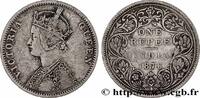 BRITISH INDIA 1 Roupie Victoria BRITISH INDIA Bombay 1876 (30,5mm, 11,41g, 12h) -