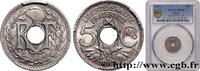 FRANCE 5 centimes Lindauer, grand module III REPUBLIC Paris 1917 (19mm, 3g, 6h) -