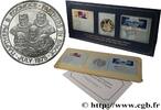 FRANCE Carte médaille, Commémoration de l’Apollo-Soyuz Sp CONQUÊTE DE L'ESPACE - EXPLORATION SPATIALE 1975 (39mm, 30g, 12h) -