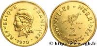 NEW HEBRIDES (VANUATU since 1980) Essai de 2 Francs NEW HEBRIDES (VANUATU since 1980) Paris 1970 (20mm, g, 6h) -