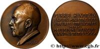 FRANCE Médaille, Gabriel Hanotaux POLITIQUE ET POLITICIENS 1933 (67,5mm, 156,37g, 12h) -