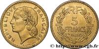 FRANCE 5 francs Lavrillier, bronze-aluminium PROVISIONAL GOVERNEMENT OF THE FRENCH REPUBLIC Castelsarrasin 1945 (31mm, 12,21g, 6h) -