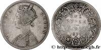 BRITISH INDIA 1 Roupie Victoria BRITISH INDIA Bombay 1876 (30,5mm, 11,31g, 12h) -