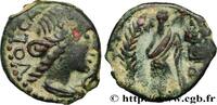 FRANCE Bronze au Démos, VOLCAE AREC GALLIA - VOLCÆ ARECOMICI (Area of Nîmes) 70-30 ou 49-42 AC. (14mm, 1,81g, 5h) -