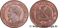 FRANCE Deux centimes Napoléon III, tête nue, différent le SECOND EMPIRE Lyon 1855 (20,10mm, 2,02g, 6h) -