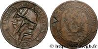 FRANCE Dix centimes Napoléon III, tête nue, satirique SATIRICAL COINS - 1870 WAR AND BATTLE OF SEDAN Marseille 1855 (30,5mm, 9,57g, 6h) -