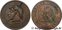 FRANCE Dix centimes Napoléon III, tête nue, satirique, Ju SATIRICAL COINS - 1870 WAR AND BATTLE OF SEDAN Paris 1855 (30mm, 9,49g, 6h) -