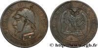 FRANCE Dix centimes Napoléon III, tête nue, satirique SATIRICAL COINS - 1870 WAR AND BATTLE OF SEDAN Paris 1855 (30mm, 9,73g, 6h) -