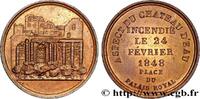 FRANCE Médaillette, Incendie du 24 février DEUXIÈME RÉPUBLIQUE 1848 (27,5mm, 8,48g, 12h) -