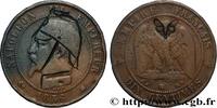 FRANCE Dix centimes Napoléon III, tête nue, satirique SATIRICAL COINS - 1870 WAR AND BATTLE OF SEDAN Strasbourg 1856 (30mm, 9,45g, 6h) -