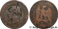FRANCE Dix centimes Napoléon III, tête nue, satirique SATIRICAL COINS - 1870 WAR AND BATTLE OF SEDAN Lille 1856 (29,5mm, 9,45g, 6h) -