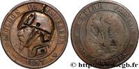 FRANCE Dix centimes Napoléon III, tête nue, satirique SATIRICAL COINS - 1870 WAR AND BATTLE OF SEDAN Lille 1857 (30mm, 9,56g, 6h) -