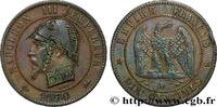 FRANCE Dix centimes Napoléon III, tête nue, satirique SATIRICAL COINS - 1870 WAR AND BATTLE OF SEDAN Lyon 1870 (29,5mm, 9,54g, 6h) -