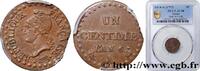 FRANCE Un centime Dupré DIRECTOIRE Paris 1798 (18mm, g, 6h) -
