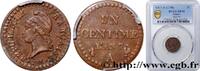 FRANCE Un centime Dupré, 7 normal DIRECTOIRE Paris 1799 (18mm, g, 6h) -