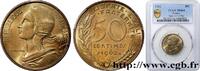 FRANCE 50 centimes Marianne, col à trois plis V REPUBLIC Paris 1962 (25mm, 7g, 6h) -