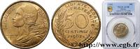 FRANCE 50 centimes Marianne, col à 4 plis V REPUBLIC Paris 1962 (25mm, 7g, 6h) -
