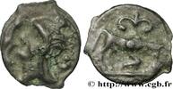 FRANCE Potin au taureau et au lis, classe Ia HIGH AND MIDDLE SEINE Ier siècle avant J.-C. (18mm, 2,69g, 4h) -