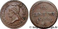 FRANCE Un centime Dupré, grand 6 DIRECTOIRE Paris 1798 (18mm, 1,88g, 7h) -