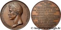 FRANCE Médaille, Pose de la clef de la voûte du pont Mari PONTS 1824 (50,5mm, 61,14g, 12h) -