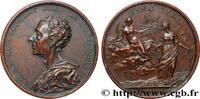 FRANCE Médaille, Charles de Secondat, Montesquieu ACADÉMIES ET SOCIÉTÉS SAVANTES 1753 (60mm, 109,44g, 12h) -