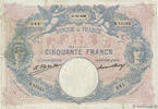 FRANCE 50 Francs BLEU ET ROSE FRANCE 50 Francs BLEU ET ROSE 1926 F -