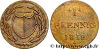 GERMANY - FREE CITY OF FRANKFURT 1 Pfennig Francfort monnaie de nécessité GERMANY - FREE CITY OF FRANKFURT 1819 (18mm, 1,05g, 12h) -