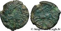 FRANCE Bronze IBRVIXS au cheval et au sanglier GALLIA - AULERCI EBUROVICES (Area of Évreux) Évreux (27) c. 50-40 AC. (16mm, 1,93g, 3h) -