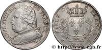 FRANCE 5 francs Louis XVIII, buste habillé LOUIS XVIII Perpignan 1815 (37mm, 24,85g, 6h) -
