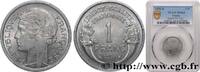 FRANCE 1 franc Morlon, légère V REPUBLIC Beaumont-Le-Roger 1958 (23mm, 1,3g, 6h) -