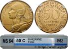FRANCE Essai de 50 centimes Marianne V REPUBLIC Paris 1962 (25mm, 7g, 6h) -