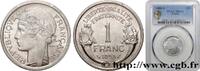 FRANCE 1 franc Morlon, légère V REPUBLIC Beaumont-Le-Roger 1958 (23mm, 1,3g, 6h) -