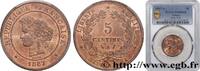 FRANCE 5 centimes Cérès III REPUBLIC Paris 1887 (25mm, 5g, 6h) -