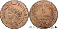 FRANCE 5 centimes Cérès III REPUBLIC Paris 1881 (25mm, 5,00g, 6h) -