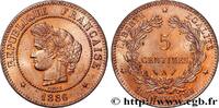 FRANCE 5 centimes Cérès III REPUBLIC Paris 1886 (25mm, 5,03g, 6h) -