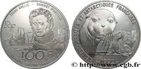 FRANCE Belle Épreuve 100 francs Dumont d’Urville/otarie COMMEMORATIVE COINS MONNAIE DE PARIS 1992 (37,00mm, 22,19g, h) -