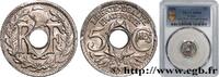 FRANCE 5 centimes Lindauer, petit module III REPUBLIC 1920 (17mm, 2g, 6h) -