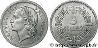 FRANCE 5 francs Lavrillier, aluminium PROVISIONAL GOVERNEMENT OF THE FRENCH REPUBLIC Castelsarrasin 1945 (31mm, 3,83g, 6h) -
