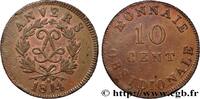 FRANCE 10 cent. Anvers au double L, frappe de l’atelier d LOUIS XVIII Anvers 1814 (34,88mm, 25,10g, 6h) -