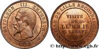 FRANCE Module de dix centimes, Visite impériale à Lille l SECOND EMPIRE Lille 1853 (30mm, 10,26g, 12h) -