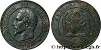 FRANCE Dix centimes Napoléon III, tête nue, différent lev SECOND EMPIRE Marseille 1855 (30,21mm, 9,47g, 6h) -