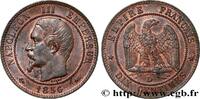 FRANCE Dix centimes Napoléon III, tête nue SECOND EMPIRE Lyon 1856 (30mm, 9,95g, 6h) -