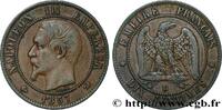 FRANCE Dix centimes Napoléon III, tête nue SECOND EMPIRE Rouen 1857 (30mm, 9,78g, 6h) -