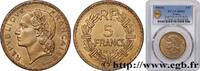 FRANCE 5 francs Lavrillier, bronze-aluminium PROVISIONAL GOVERNEMENT OF THE FRENCH REPUBLIC Castelsarrasin 1945 (31mm, 12g, 6h) -