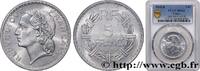 FRANCE 5 francs Lavrillier, aluminium PROVISIONAL GOVERNEMENT OF THE FRENCH REPUBLIC Beaumont-Le-Roger 1945 (31mm, g, 6h) -