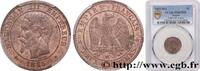 FRANCE Deux centimes Napoléon III, tête nue SECOND EMPIRE Marseille 1855 (20mm, 2g, 6h) -