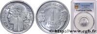 FRANCE 1 franc Morlon, légère IV REPUBLIC Beaumont-Le-Roger 1957 (22,98mm, 1,30g, 6h) -