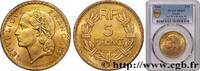 FRANCE 5 francs Lavrillier, bronze-aluminium PROVISIONAL GOVERNEMENT OF THE FRENCH REPUBLIC 1946 (31mm, 12,00g, 6h) -